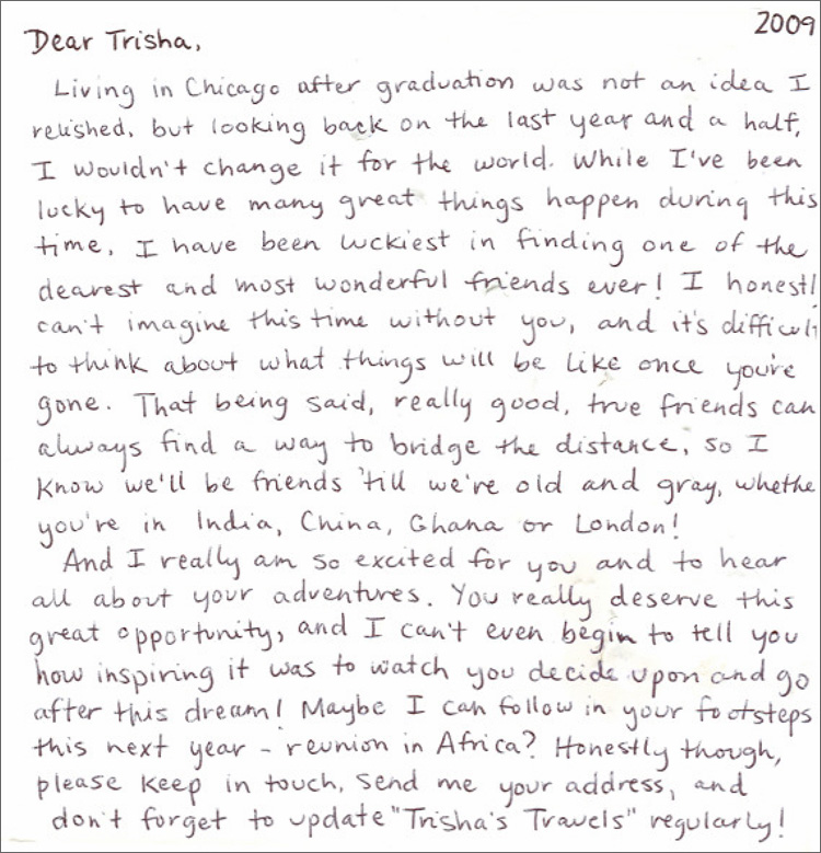 Card from Molly Day